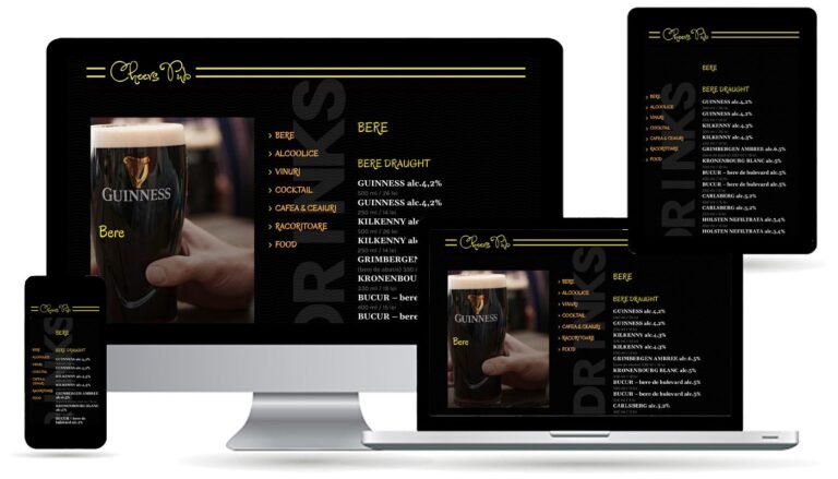 Site-ul Cheers Pub, pub în Tulcea