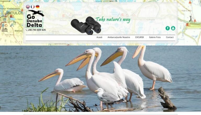 Captură din site-ul Go Danube Delta