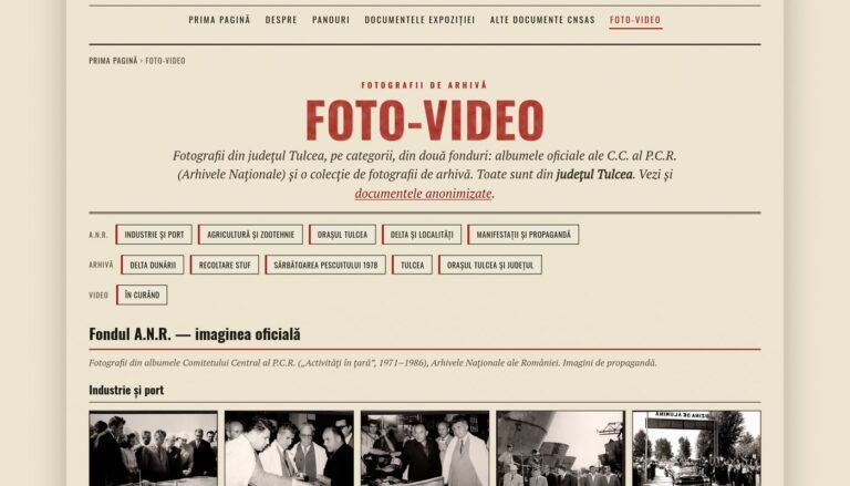 Pagina Foto-Video a site-ului Dosar Tulcea